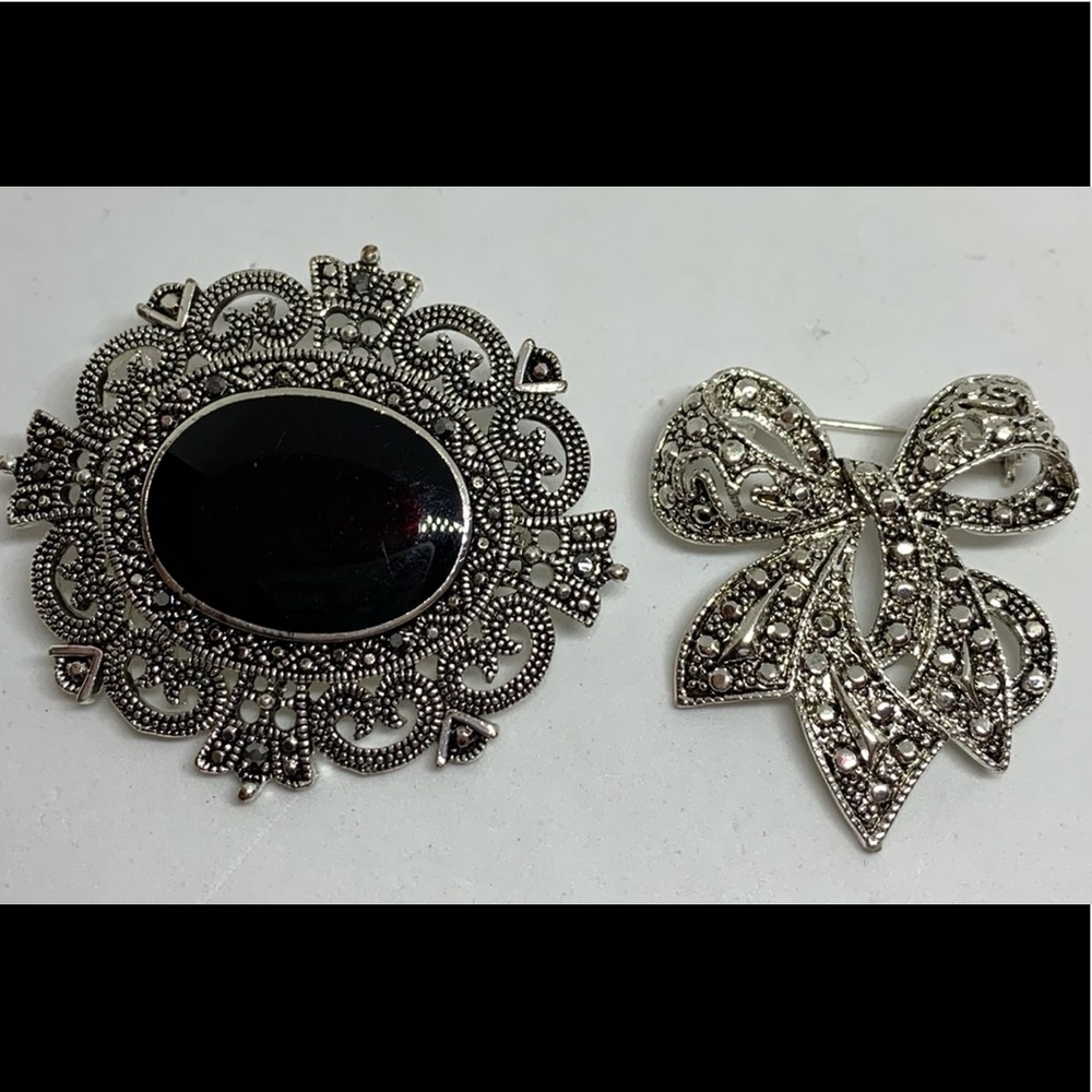 Marcasite brooches